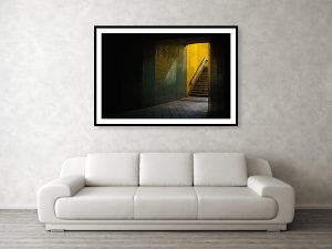 Dark Underpass - Framed art print, 122cm x 81cm