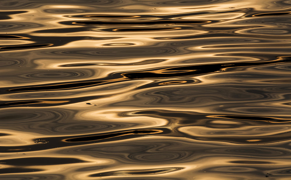 Golden River - Minimalist fine art photography print
