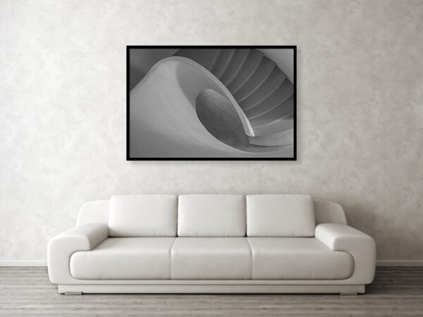 Curved Staircase 122cm x 81cm framed print