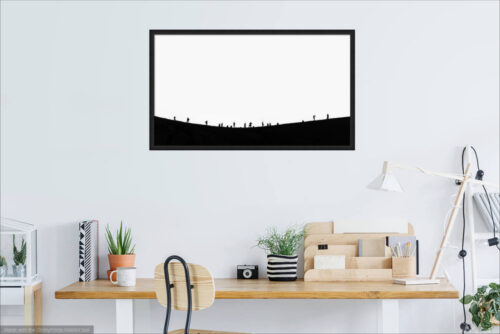 Sand Dunes Silhouette - Fine Art Photography Print - Visualization - Desert