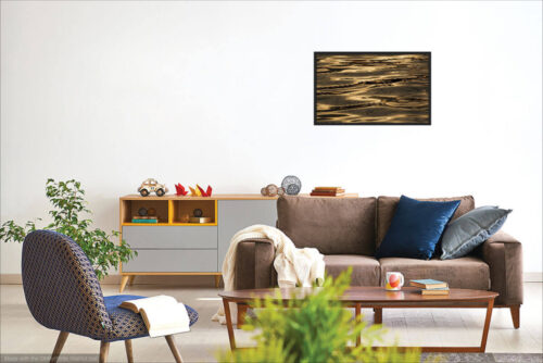Visualization of Minimalist Photography Print on the Room Wall - Abstract