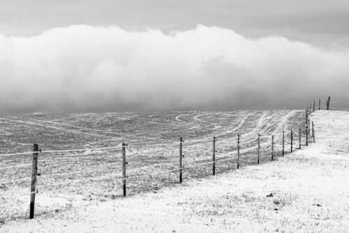Minimalist winter landscape, Czech Republic, Minimalist winter landscape