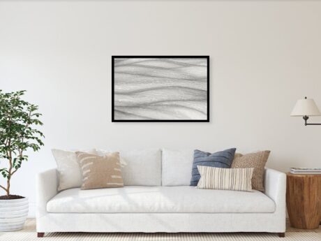 Minimalist snow landscape wall art - Abstract