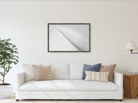 Snow wave wall art - Abstract