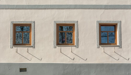 Holašovice house - Three windows, Czech Republic, Holašovice house – Three windows