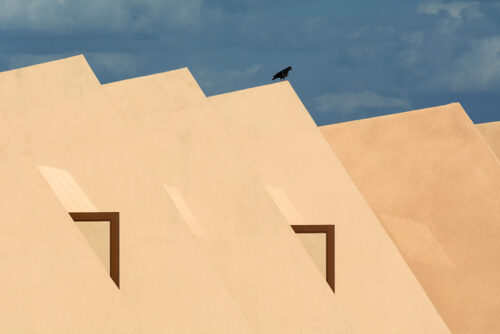Desert house - Minimalist photography, Birds, Desert house – Minimalist photography