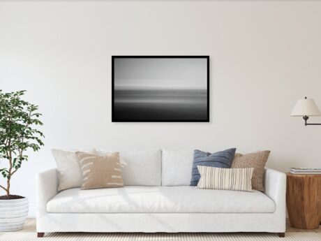minimalist interior with minimalist wall art