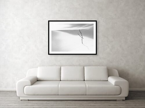 Minimalist wall art in living room - Abstract