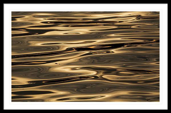 Golden River in Prague - Fine art photography print for bedroom