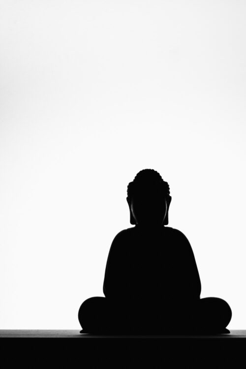 The Silhouette of the Budha - Fine Art Print