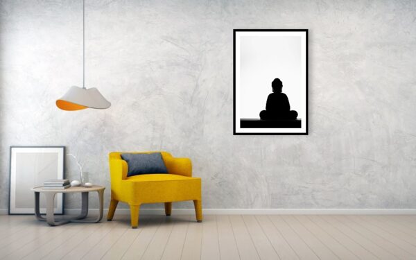 The Silhouette of the Budha - Fine Art Print Visualisation