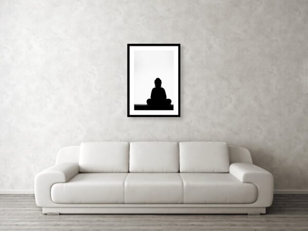 The Silhouette of the Budha - Fine Art Print Visualisation