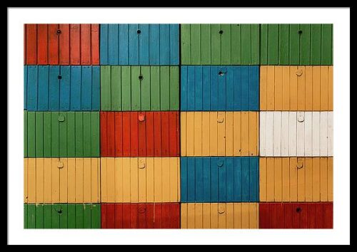 Colorful Beehives - Framed photography art prints, Framed Abstract, Colorful Beehives – Framed photography art prints