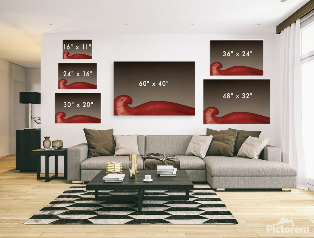 Print sizes guide - examples of wall art sizes