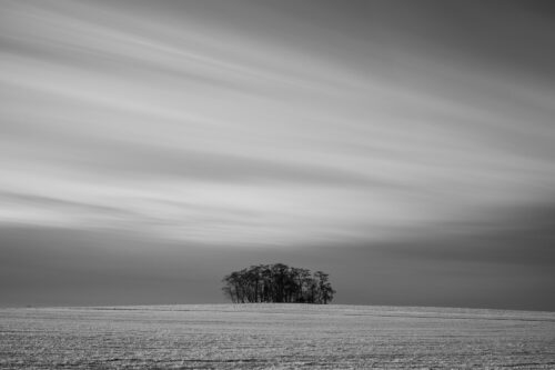 Long exposure minimalist landscape - Jankov hill I., Winter, Long exposure minimalist landscape – Jankov hill I.
