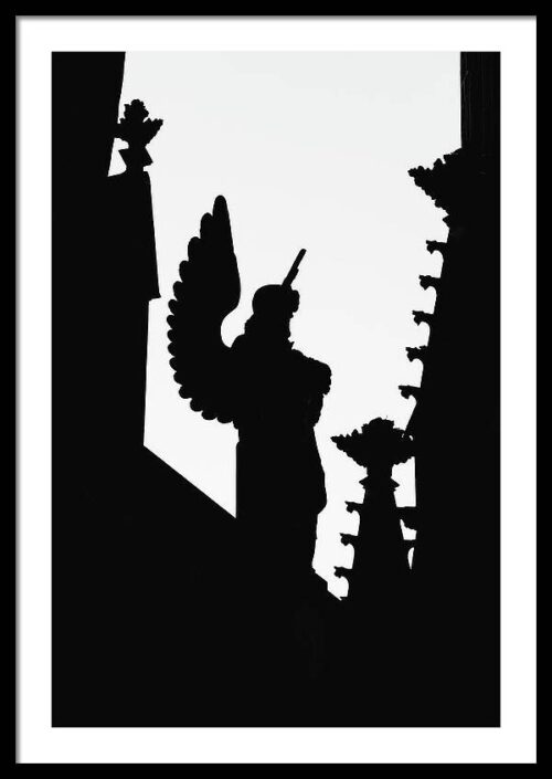 The Silhouette of an Angel - Framed Photography Print, Framed Architectural, The Silhouette of an Angel – Framed Photography Print