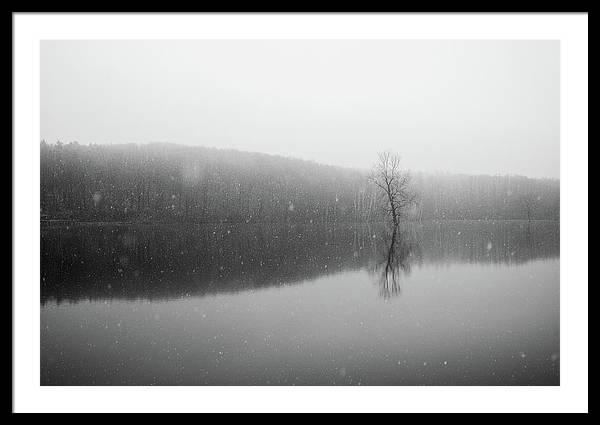 Dark Winter Landscape Framed Photography Print