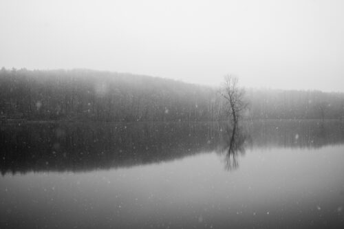 Dark Winter Landscape Photography - Art print by Martin Vorel