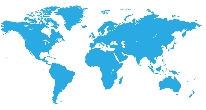 Worldwide shipping map