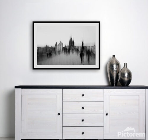 Abstract Charles Bridge in Prague - Wall Art Visualization - Abstract
