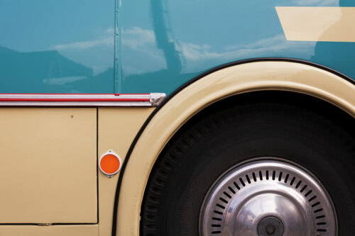 Blue Bus Close-Up Photography, Minimalism, Blue Bus Close-Up Photography