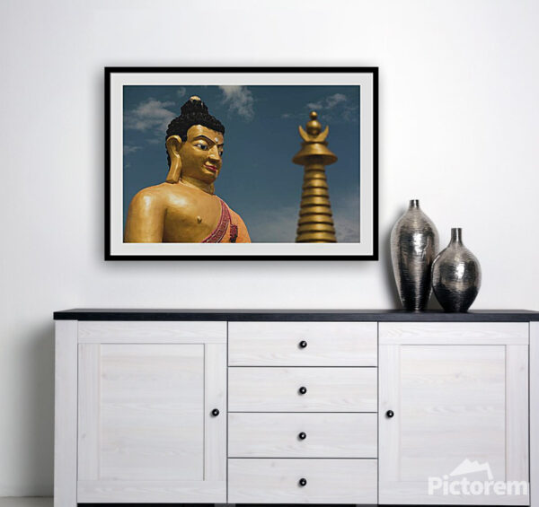 Golden Buddha - Visualization in the interior