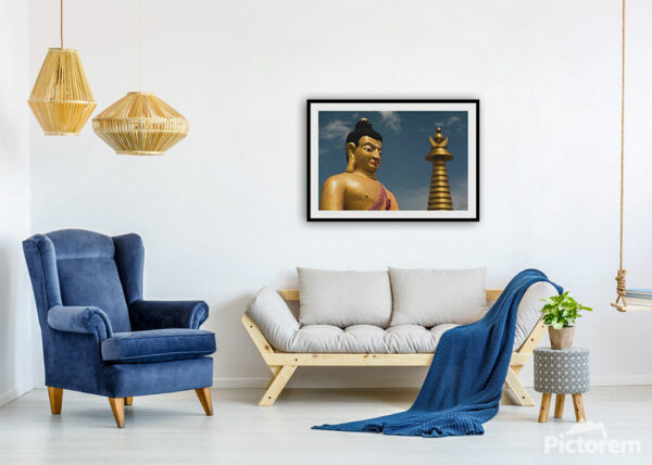 Golden Buddha - Visualization in the interior