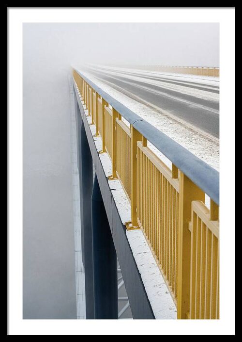 Bridge in the Fog - Framed Fine Art Photography Print, Framed Architectural, Bridge in the Fog – Framed Fine Art Photography Print