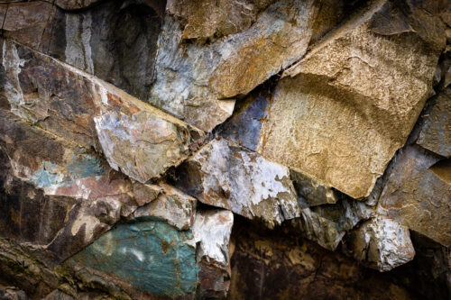 Abstract Colorful Rock – Fine Art Photography Print - Art print by Martin Vorel