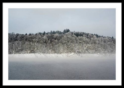 Frozen Forest by the Lake - Framed fine art photography print, Framed Landscapes, Frozen Forest by the Lake – Framed fine art photography print