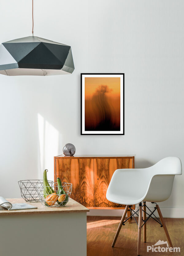 Abstract tree in orange - Photography Visualization in the interior