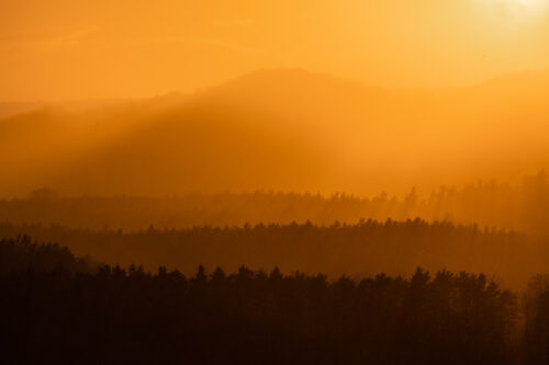 Hills in the Distance at Sunset - Fine art photography print