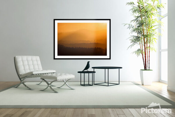 Hills in the Distance at Sunset - Visualization in the interior