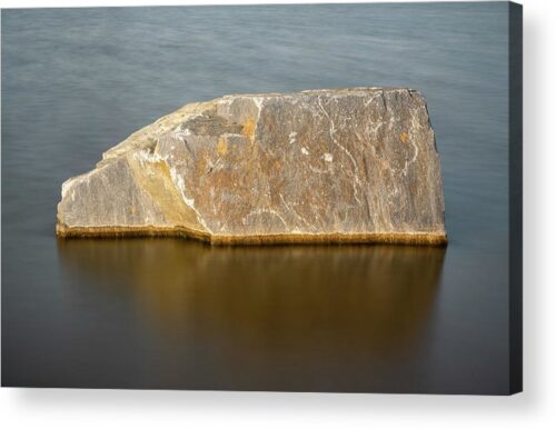 , Acrylic Prints, a-rock-in-the-water-acrylic-print