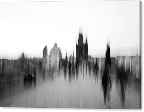 , Abstract Canvas Prints, abstract-charles-bridge-in-prague-canvas-print