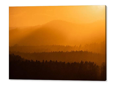 Landscape photographs printed on canvas for sale