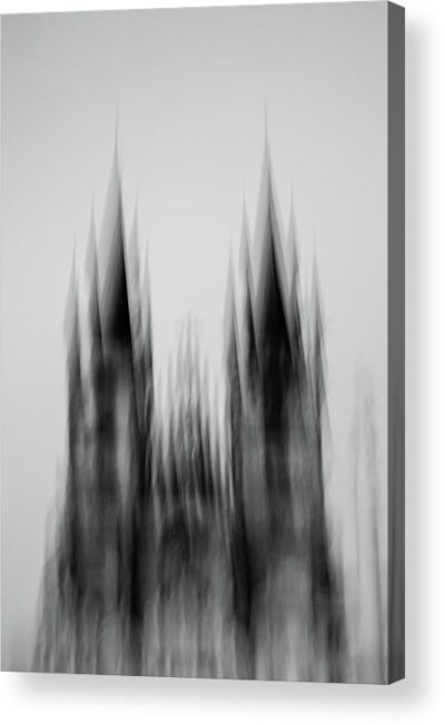 , Abstract Acrylic Prints, dark-and-abstract-photography-of-prague-church-acrylic-print