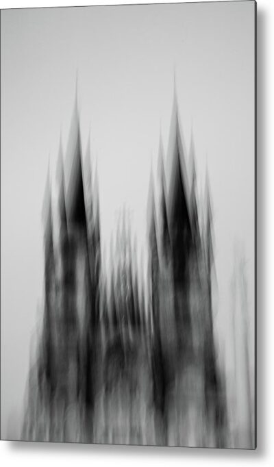 , Architectural Metal Prints, dark-and-abstract-photography-of-prague-church-metal-print