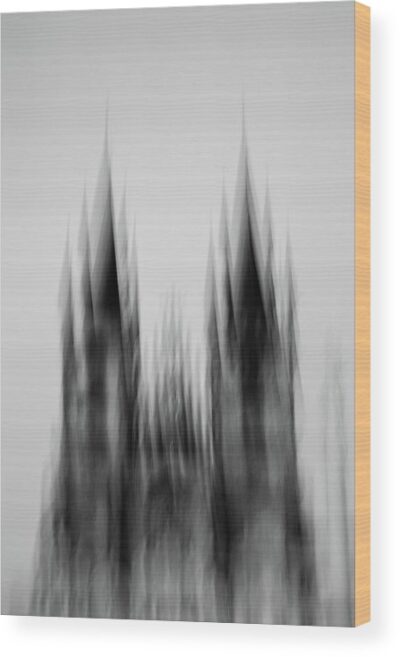 , Architectural Wood Prints, dark-and-abstract-photography-of-prague-church-wood-print