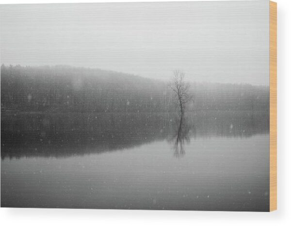 Dark Winter Landscape – Wood Print