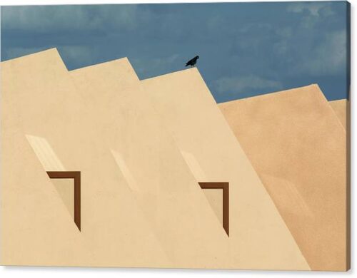 , Minimalist Canvas Prints, desert-house-in-gobi-desert-canvas-print