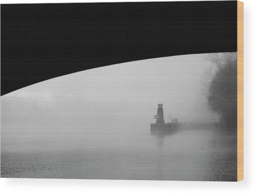 Fog over river in Prague photograph - Wood print for sale, Architectural Wood Prints, fog-over-the-river-in-prague-wood-print