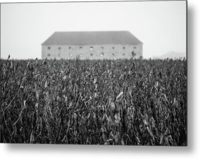 , Architectural Metal Prints, old-barn-in-the-field-metal-print