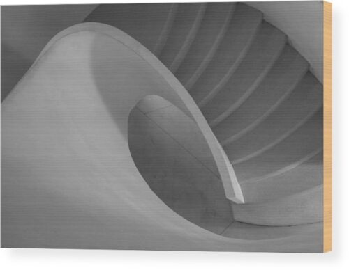 Staircase in B&W photograph - Wood print for sale, Architectural Wood Prints, stairs-wood-print