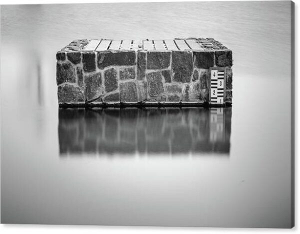 A Cube in the Water – Canvas Photography Print