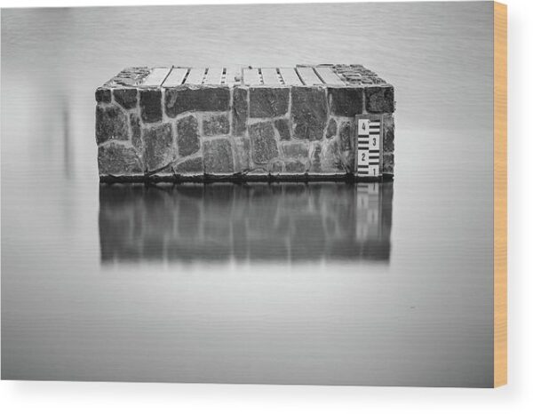 Stone cube photograph - Wood print for sale
