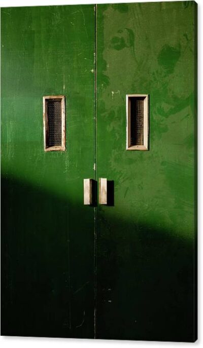 , Minimalist Canvas Prints, the-green-doors-canvas-print