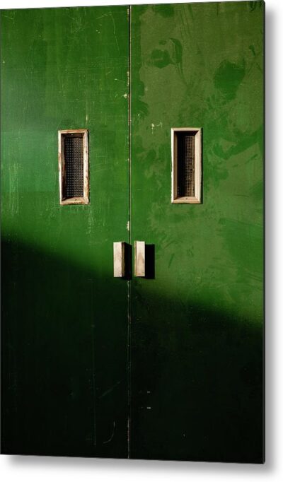 , Architectural Metal Prints, the-green-doors-metal-print