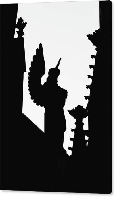 , Architectural Canvas Prints, the-silhouette-of-an-angel-canvas-print