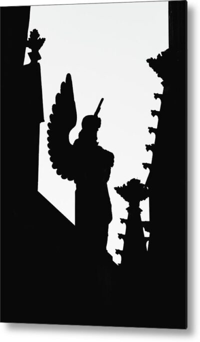 , Architectural Metal Prints, the-silhouette-of-an-angel-metal-print